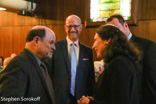 Jason Alexander, Douglas Cohen, Rabbi Jill Hausman Photo