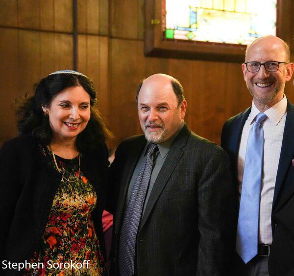 Rabbi Jill Hausman, Jason Alexander, Douglas Cohen Photo