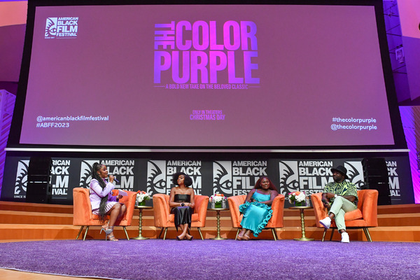 Danielle Brooks, Taraji P. Henson, Blitz Bazawule, and more at The Color Purple First Photo