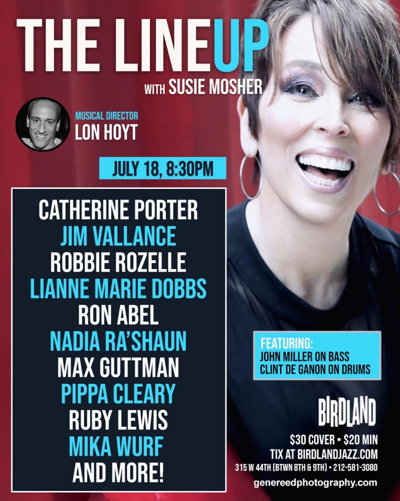 Photos: THE LINEUP WITH SUSIE MOSHER From July 11th Looking Good At Birdland Theater Image