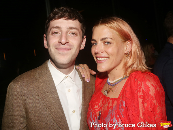 Alex Edelman and Busy Phillips  Photo