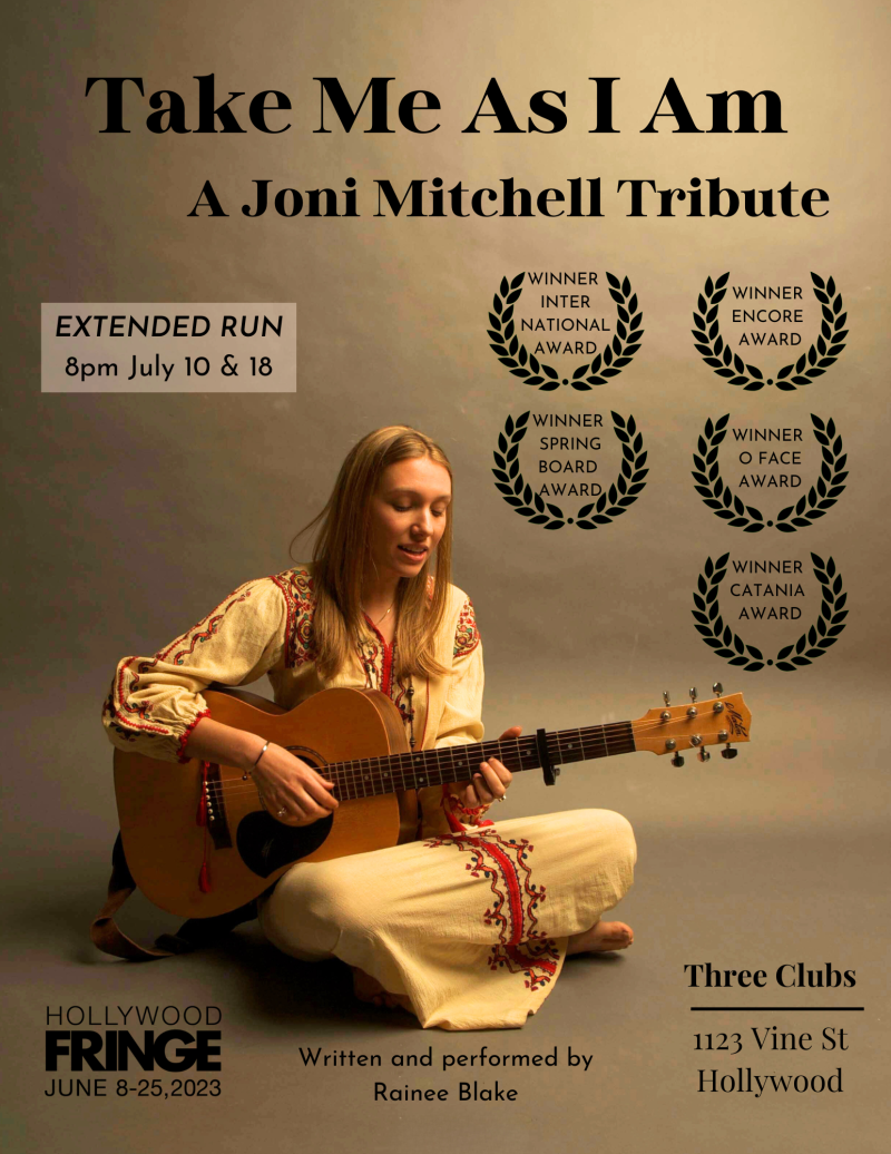 Interview: Rainee Blake Talks Her Award-Winning Play And Performance In TAKE ME AS I AM: A JONI MITCHELL TRIBUTE Image