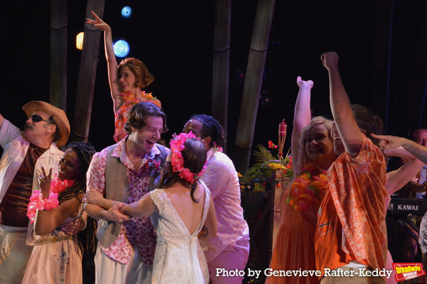 Sam Sherwood, Meadow Nguy and The Cast of Escape to Margaitaville Photo