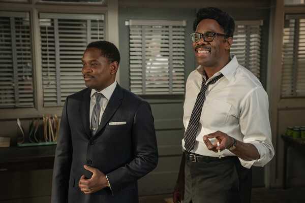 Aml Ameen as Martin Luther King and Colman Domingo as Bayard Rustin Photo