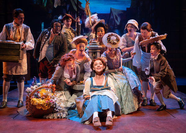 Audrey Hare and the company of Chicago Shakespeare Theater’s production of Disney� Photo
