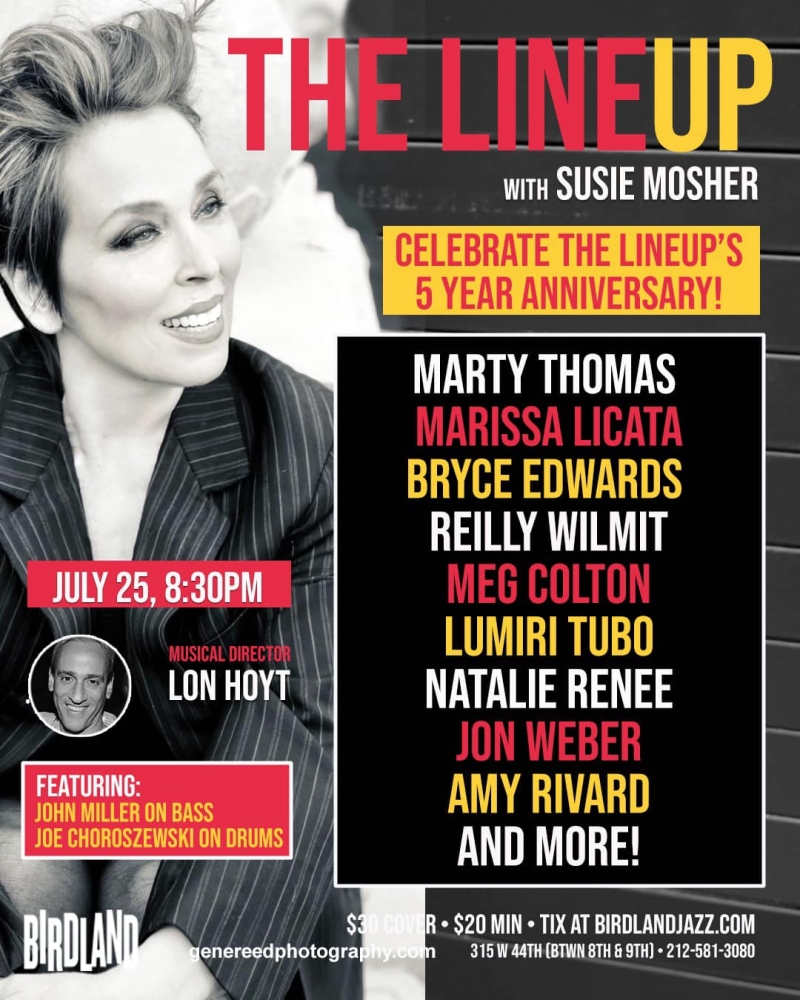 Feature: THE LINEUP WITH SUSIE MOSHER Celebrates Five Years At Birdland Theater Image