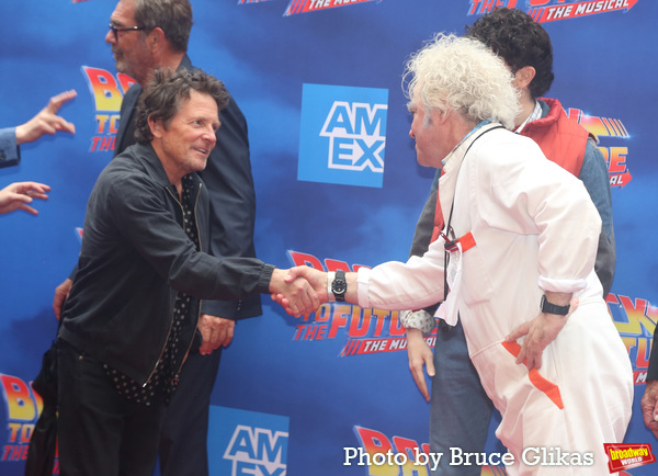 Michael J. Fox and Roger Bart  Photo