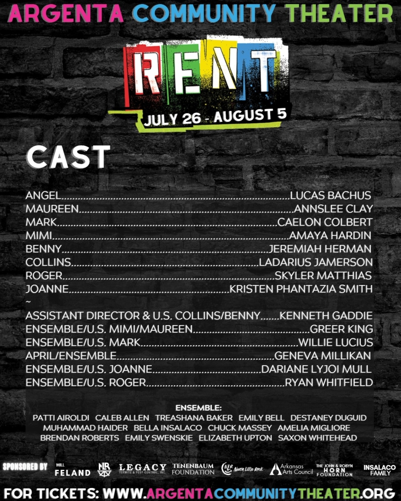 Review: RENT at Argenta Community Theatre 