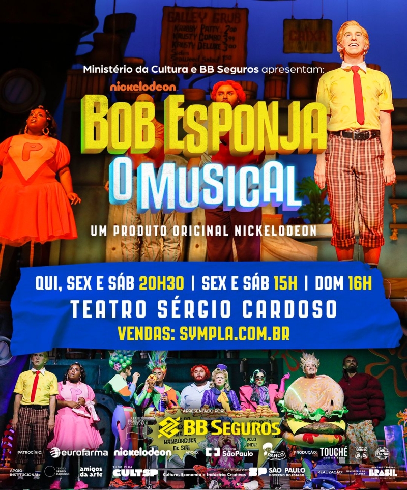 Brazilian Production of SPONGEBOB THE MUSICAL Brings a Splish Splash of Enchantment, Fantasy and Current Issues 