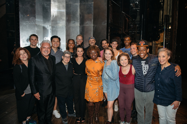 Karine Jean-Pierre, Lea Michele, and the Cast of Funny Girl Photo