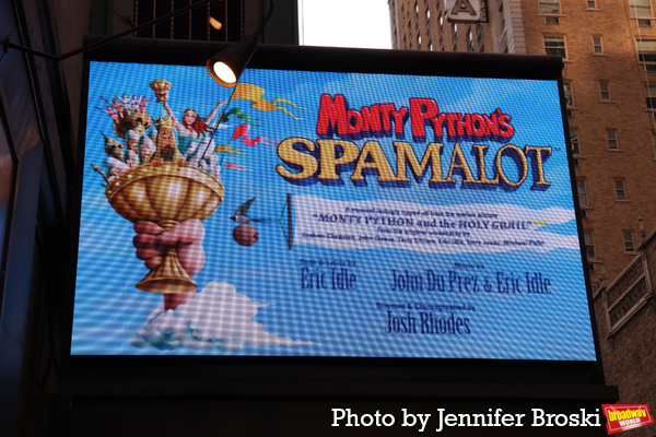 Up on the Marquee: SPAMALOT Image
