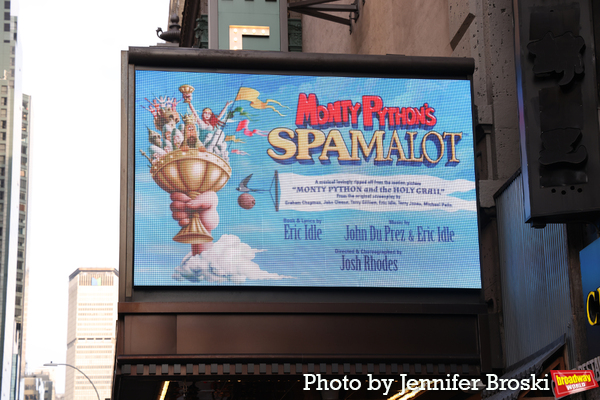 Up on the Marquee: SPAMALOT Image