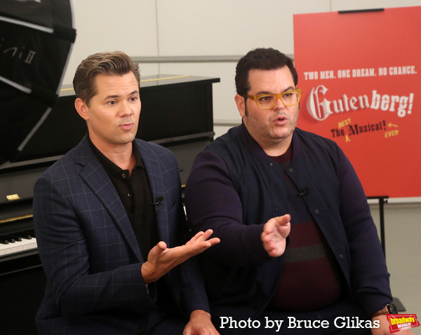 Photos: Josh Gad & Andrew Rannells Get Ready for GUTENBERG! THE MUSICAL! Image