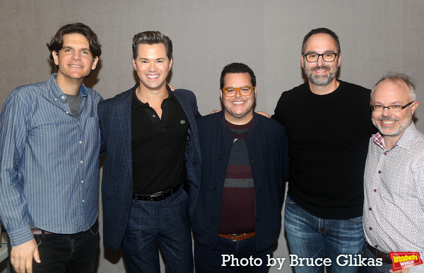 Director Alex Timbers, Andrew Rannells, Josh Gad, Composers/Book Writers Anthony King Photo