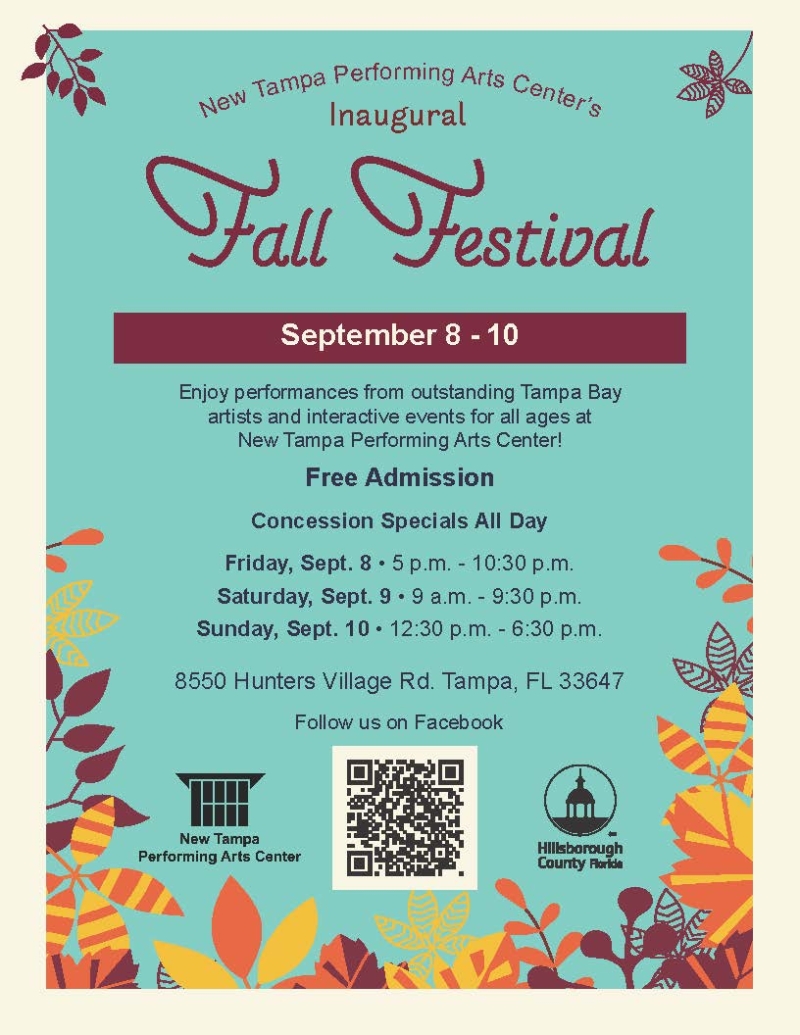 Feature: INAUGURAL FALL FESTIVAL at New Tampa Performing Arts Center 