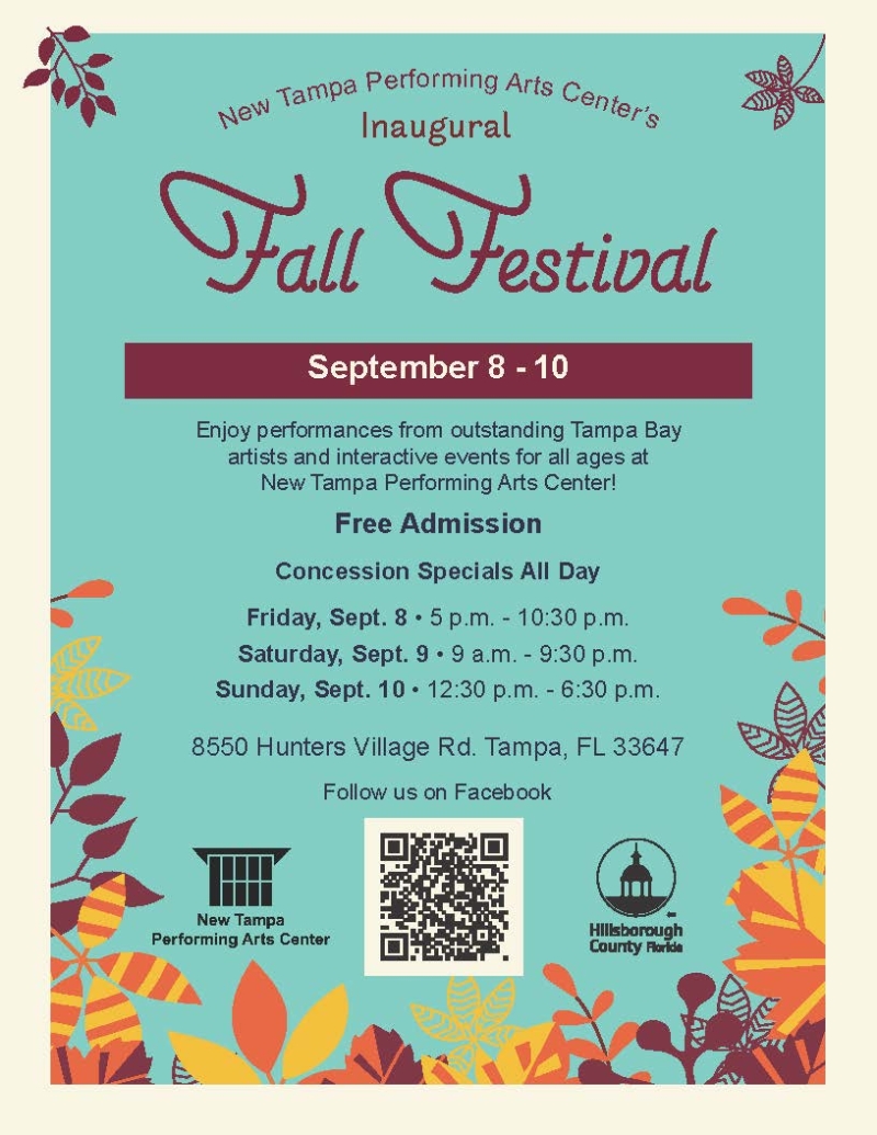 Feature: INAUGURAL FALL FESTIVAL at New Tampa Performing Arts Center Image