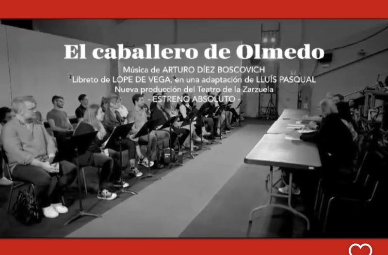 TV: Primeros ensayos de EL CABALLERO DE OLMEDO en el Teatro de la Zarzuela 