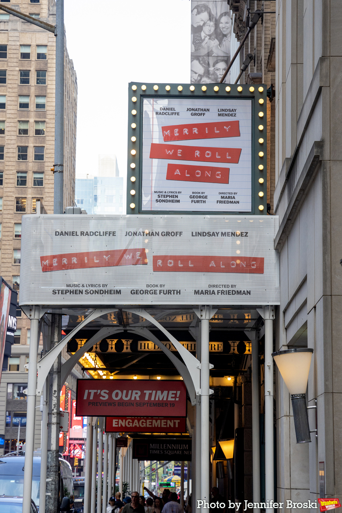Up on the Marquee: MERRILY WE ROLL ALONG Image