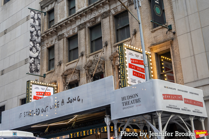 Up on the Marquee: MERRILY WE ROLL ALONG Image