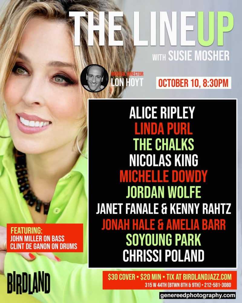 Photos: October 3rd THE LINEUP WITH SUSIE MOSHER at Birdland Theater Image