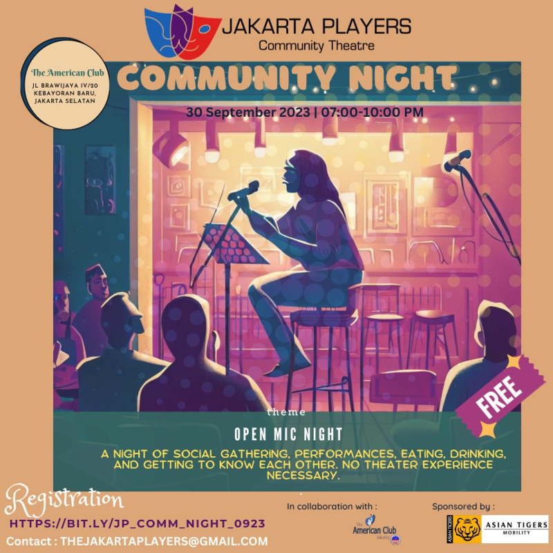 The Jakarta Players Host an Open Mic Night This Month Image