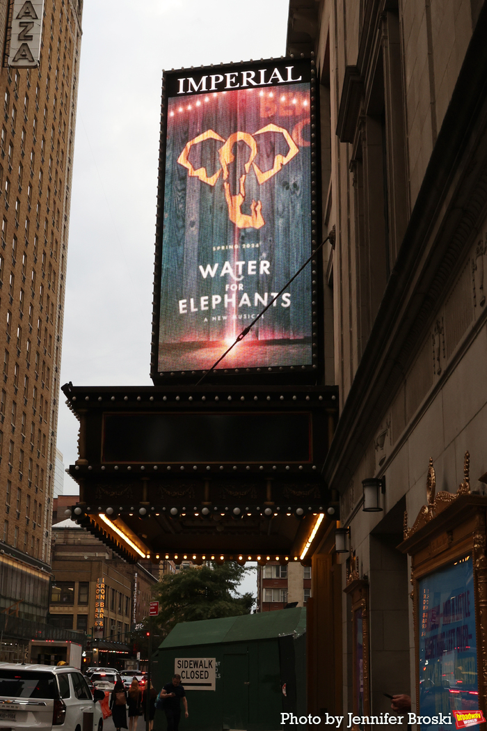 Up on the Marquee: WATER FOR ELEPHANTS Image