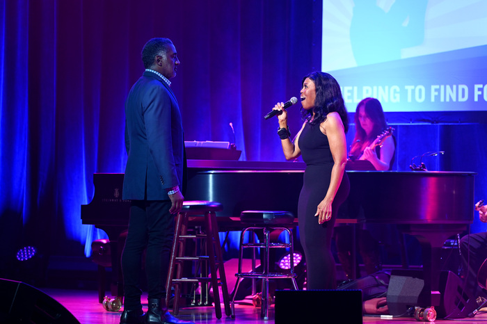 NEW YORK, NEW YORK - SEPTEMBER 18: Norm Lewis and Sharon Catherine Brown perform onst Photo