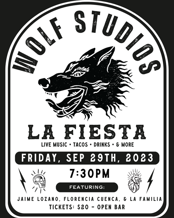 WOLF STUDIOS PRESENTS LA FIESTA - A LIVE ARTIST SHOWCASE FEATURING JAIME LOZANO & LA FAMILIA Image