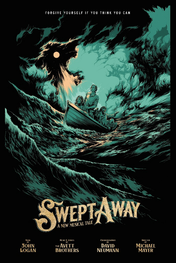 First Look at the Avett Brothers Musical SWEPT AWAY Key Art in Collaboration With Poster Artist Ken Taylor 