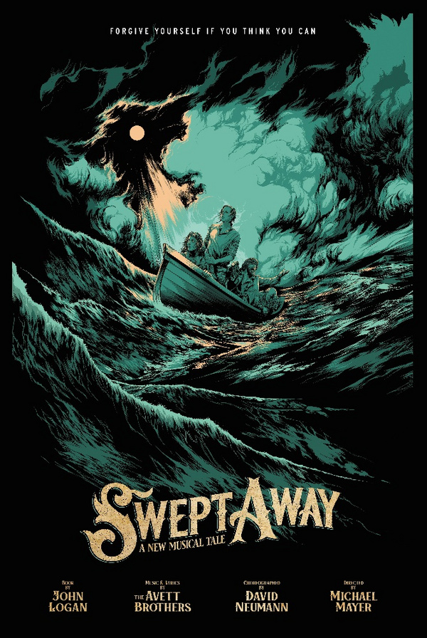 First Look at the Avett Brothers Musical SWEPT AWAY Key Art in Collaboration With Poster Artist Ken Taylor Image