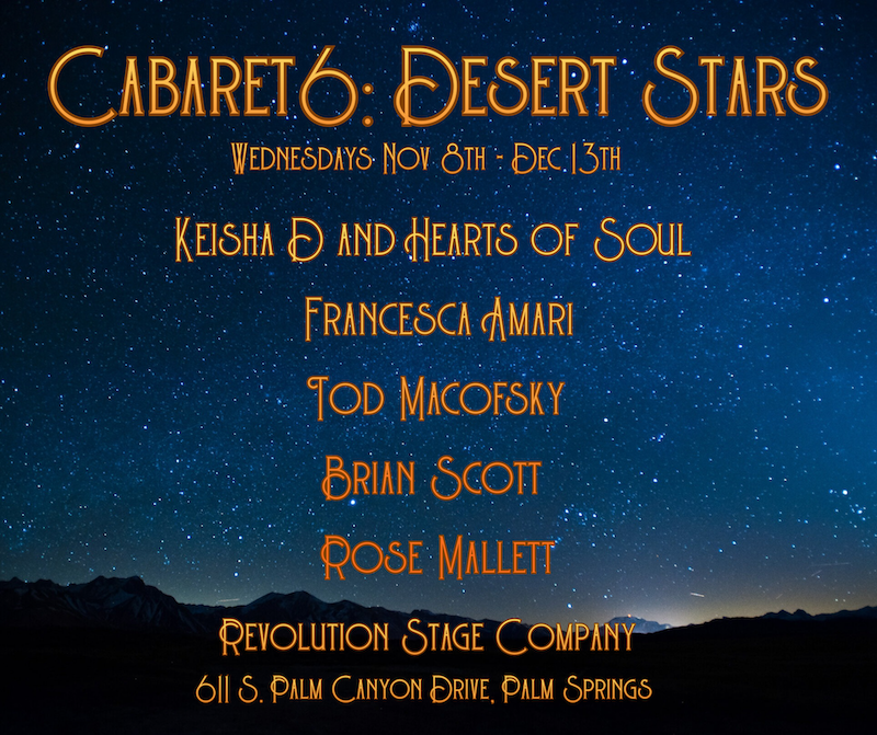 Previews: CABARET6: DESERT STARS At Revolution Stage Company Image