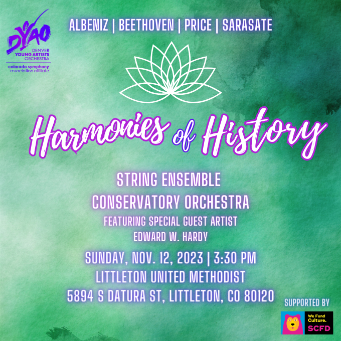 DYAO Presents HARMONIES OF HISTORY With Youth Orchestra Concert with Special Guest Edward W. Hardy 