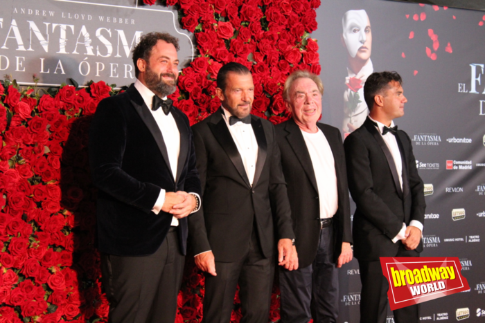 Iñaki Fernández, Antonio Banderas, Andrew Lloyd Webber y Federico Bellone Photo