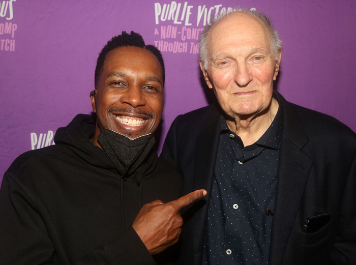 Photos: Original PURLIE VICTORIOUS Cast Member Alan Alda Visits Broadway Revival Cast Image