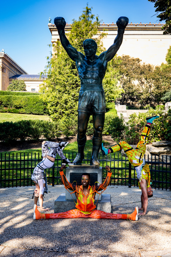 Photos: Cirque Du Soleil BAZZAR Artists Visit Philadelphia Museum Of Art And LOVE Park Image