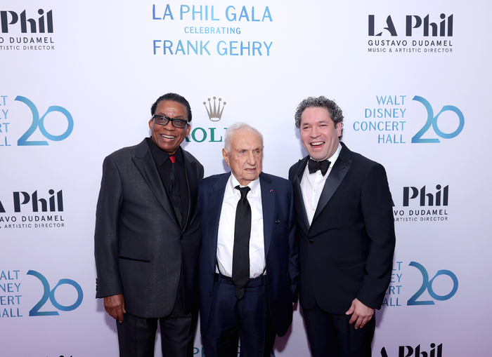 Herbie Hancock, Frank Gehry, and Gustavo Dudamel
 Photo