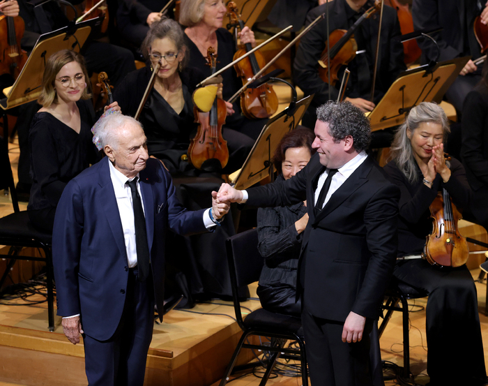 Frank Gehry and Gustavo Dudamel Photo