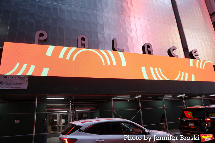 Photos: Catch a Glimpse of the Marquee for the Renovated Palace Theatre Image