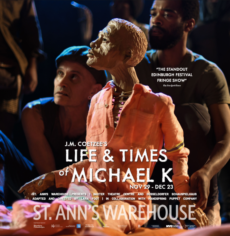 American Premiere of LIFE & TIMES OF MICHAEL K is Coming to St. Ann's Warehouse 