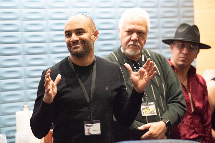 Saheem Ali (Director), David Oquendo, and Renesito Avich (Eliades)
 Photo