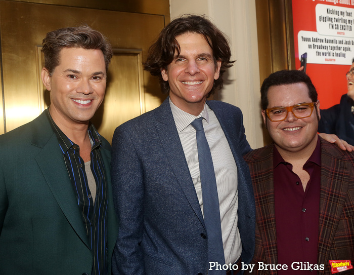 Andrew Rannells, Director Alex Timbers and Josh Gad Photo