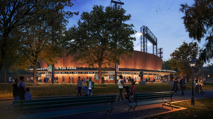 Photos: Public Theater Breaks Ground for Revitalized Delacorte Theater Image
