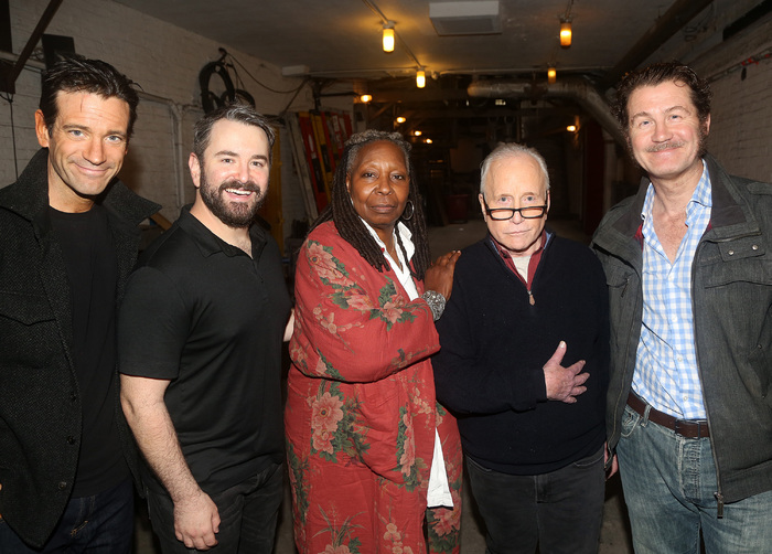 Colin Donnell, Alex Brightman, Whoopi Goldberg, and Ian Shaw  Photo