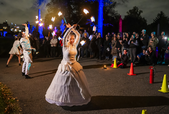 Review: Death Of Classical Presents A Spectacular NIGHTFALL: DANSE MACABRE Inside Of Green-Wood Cemetary Image