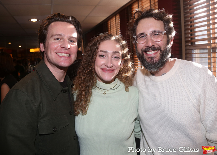 Jonathan Groff, Micaela Diamond and Josh Groban  Photo