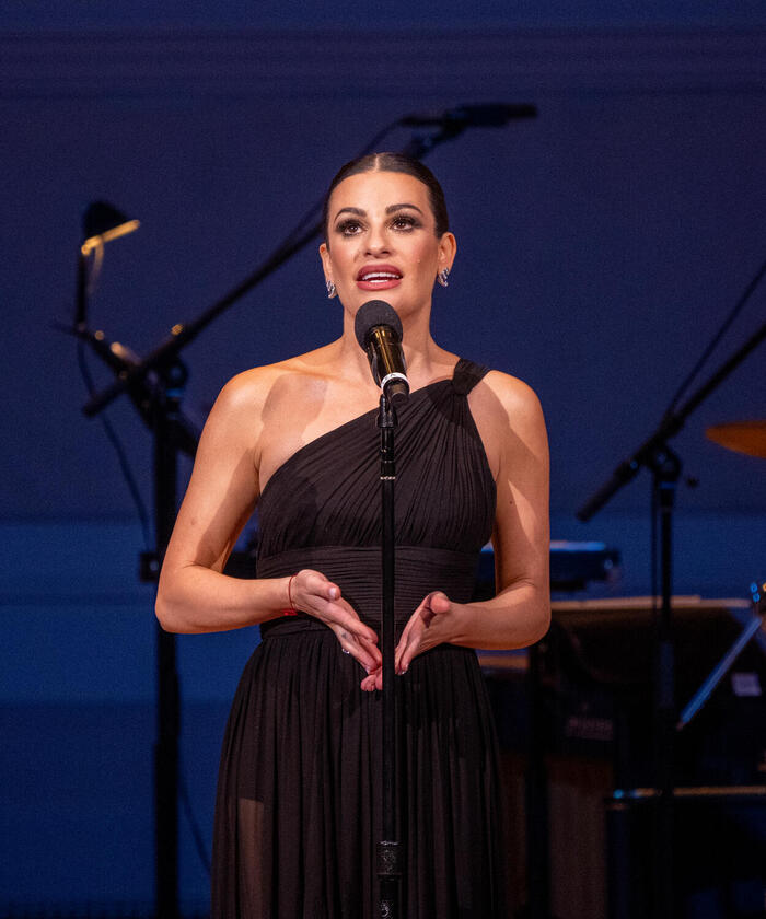 Photos: Lea Michele Makes Carnegie Hall Debut With Special Guests Jonathan Groff and Darren Criss 