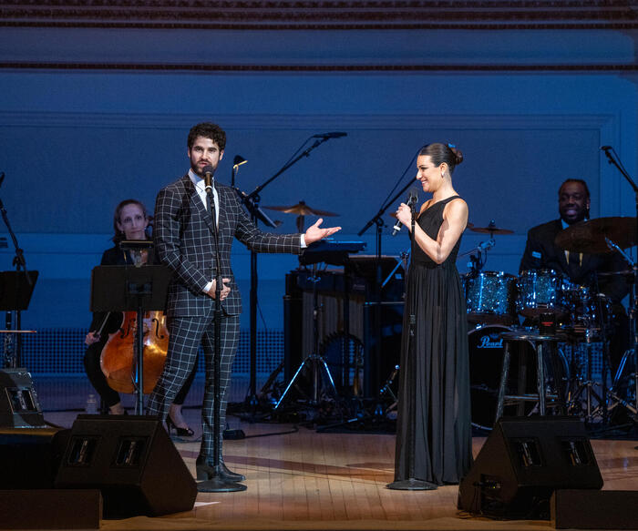 Photos: Lea Michele Makes Carnegie Hall Debut With Special Guests Jonathan Groff and Darren Criss 