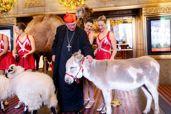 Photos: Cardinal Dolan Blesses the Animals From the 2023 Christmas Spectacular 