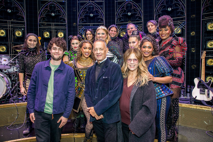 Tom Hanks, Rita Wilson, and Son Truman Visit SIX on Broadway Image