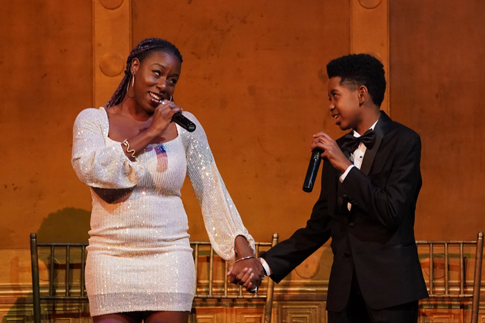 NEW YORK, NEW YORK - NOVEMBER 06: (L-R) Bre Jackson and Max Chambers perform onstage  Photo